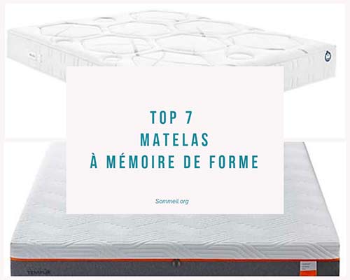 Comparatif matelas mémoire de forme