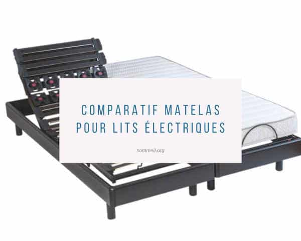 Comparatif matelas pour lits électriques