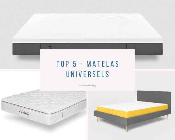 Top 5 - Matelas Universels