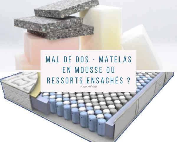 puissance Honnêteté calorie matelas à ressort ou matelas mousse jurer  Hausser les épaules typhon