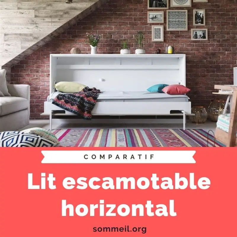 Avis lit escamotable horizontal