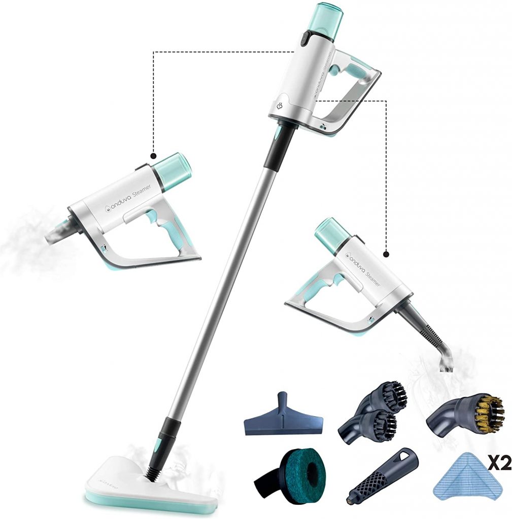 Balai Vapeur 17-en-1 – Nettoyeur Vapeur Portable Pour Sols, Canapés, Joints – 110°C, Léger Et Pivotant