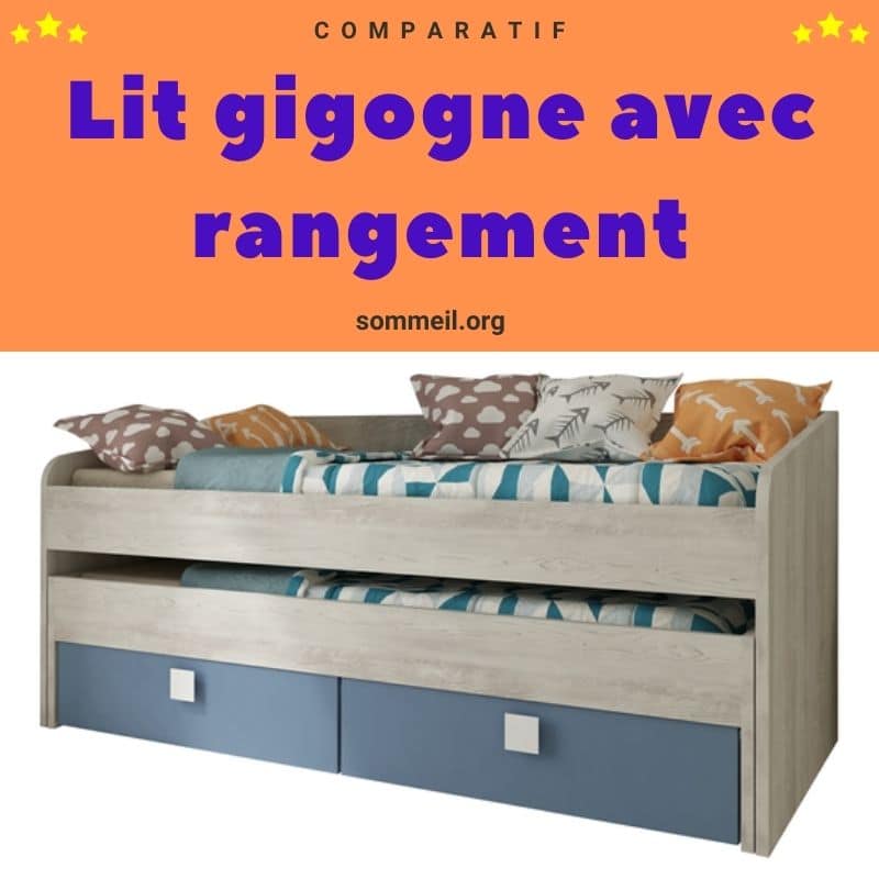 Avis lit gigogne avec rangement