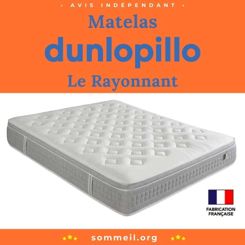 Avis matelas Dunlopillo Le Rayonnant