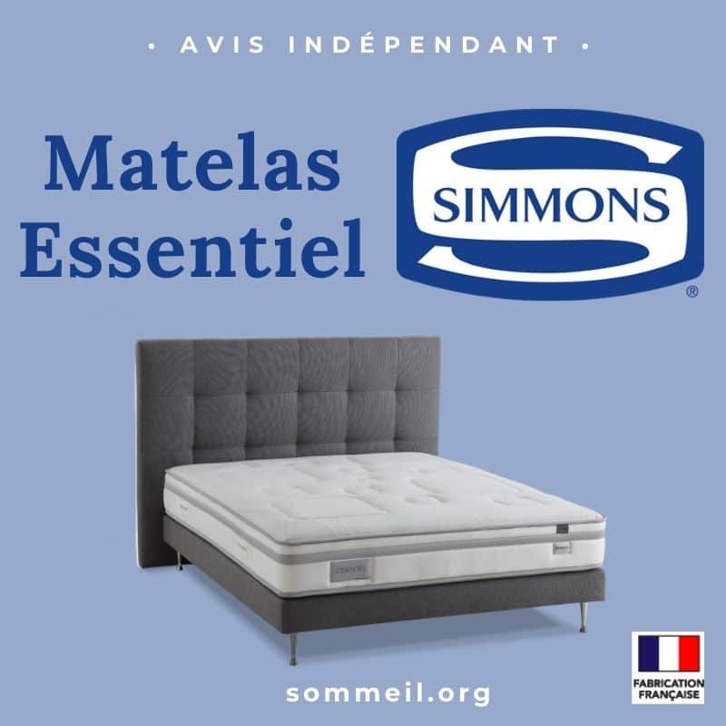 Avis matelas Simmons Essentiel