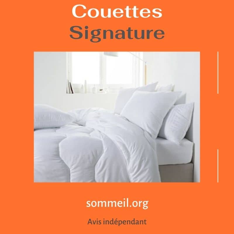 Avis couette Signature