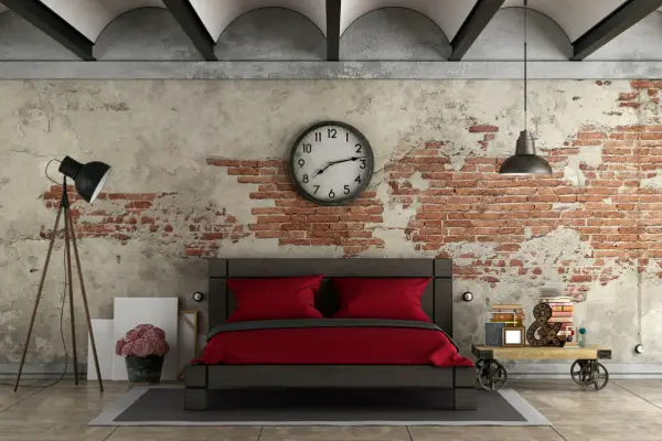 chambre parentale style industriel