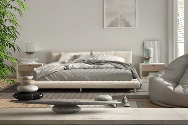 déco apaisante de chambre zen